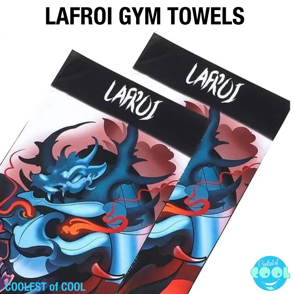 LAFROI 2 Pack Cooling Quick Dry Sports Towel Vengeance graphic 39x19.5 inch NWT
